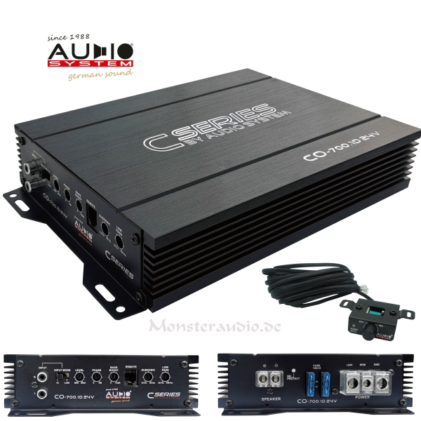 Audio System CO-700.1D 24V 1-Kanal LKW Verstärker 24 Volt Endstufe CO700.1D 24V